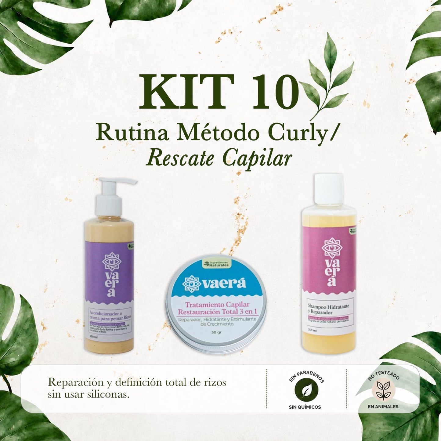 Kit 10 Método Curly: Definición, Nutrición y Reparación de Rizos