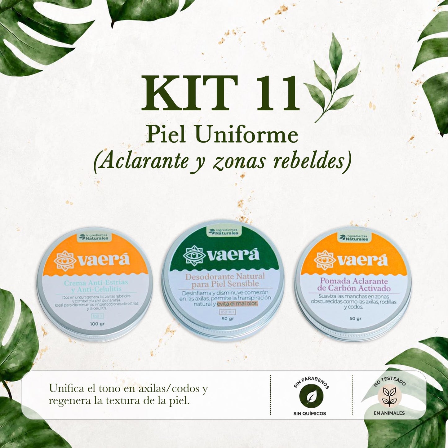 Kit 11 Piel Uniforme: Aclarante y Cuidado de Zonas Rebeldes
