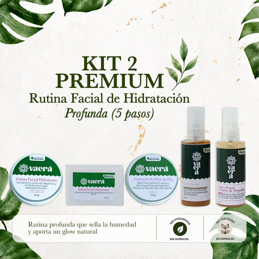 Kit 2 Rutina Facial de Hidratación Profunda (5 pasos)