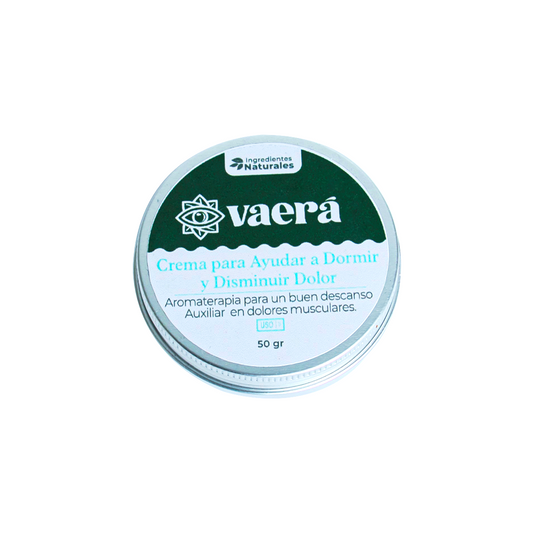Crema de Aromaterapia Relajante para Dormir y Aliviar Dolor Muscular 50 gr tarro