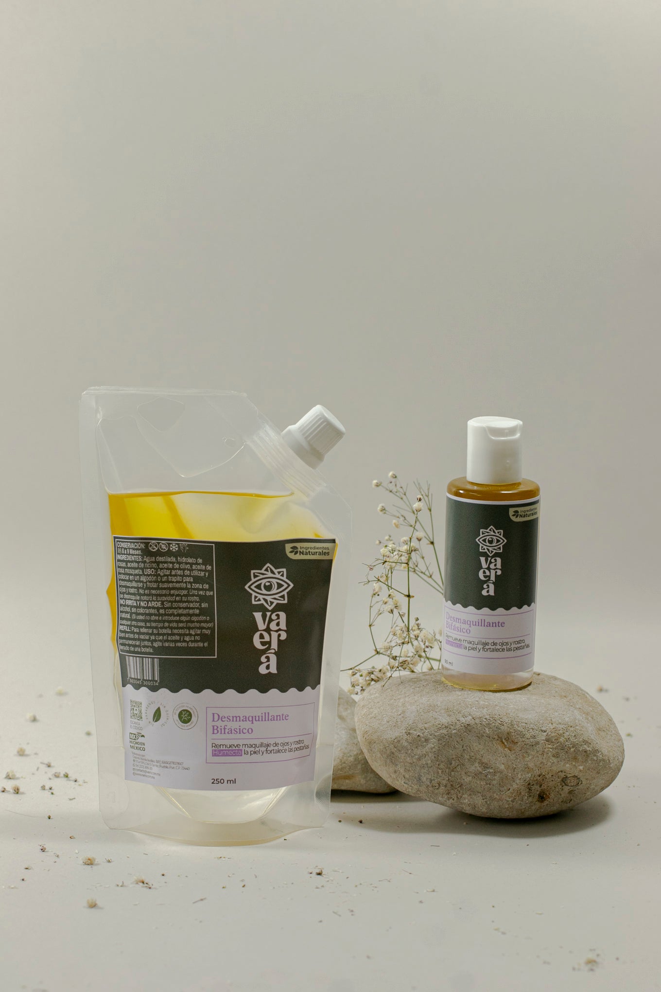 Desmaquillante Bifásico Natural para Ojos y Rostro