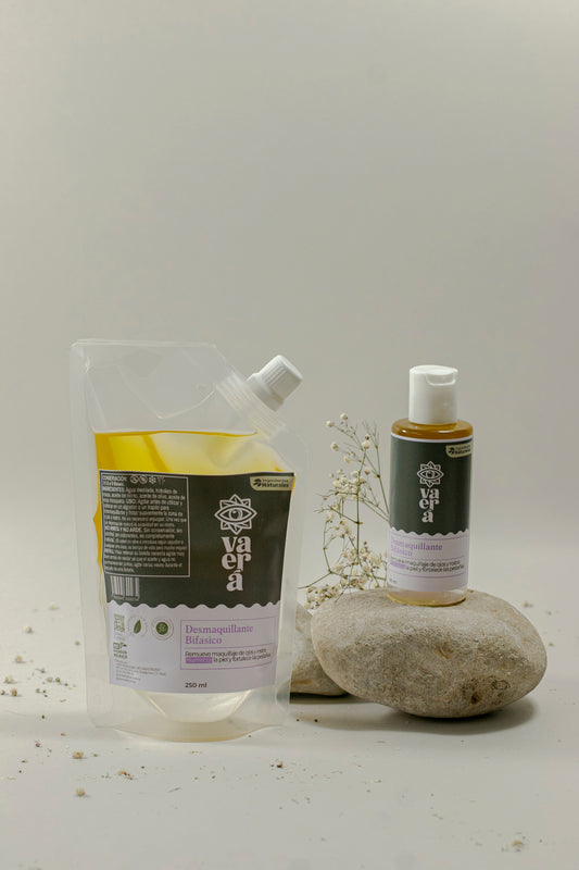 Desmaquillante Bifásico Natural para Ojos y Rostro