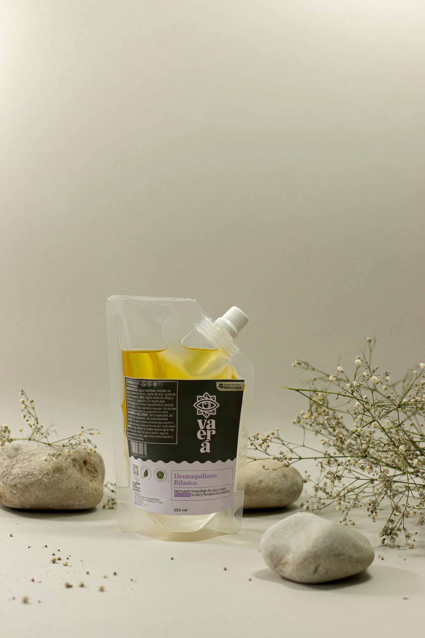 Desmaquillante Bifásico Natural para Ojos y Rostro