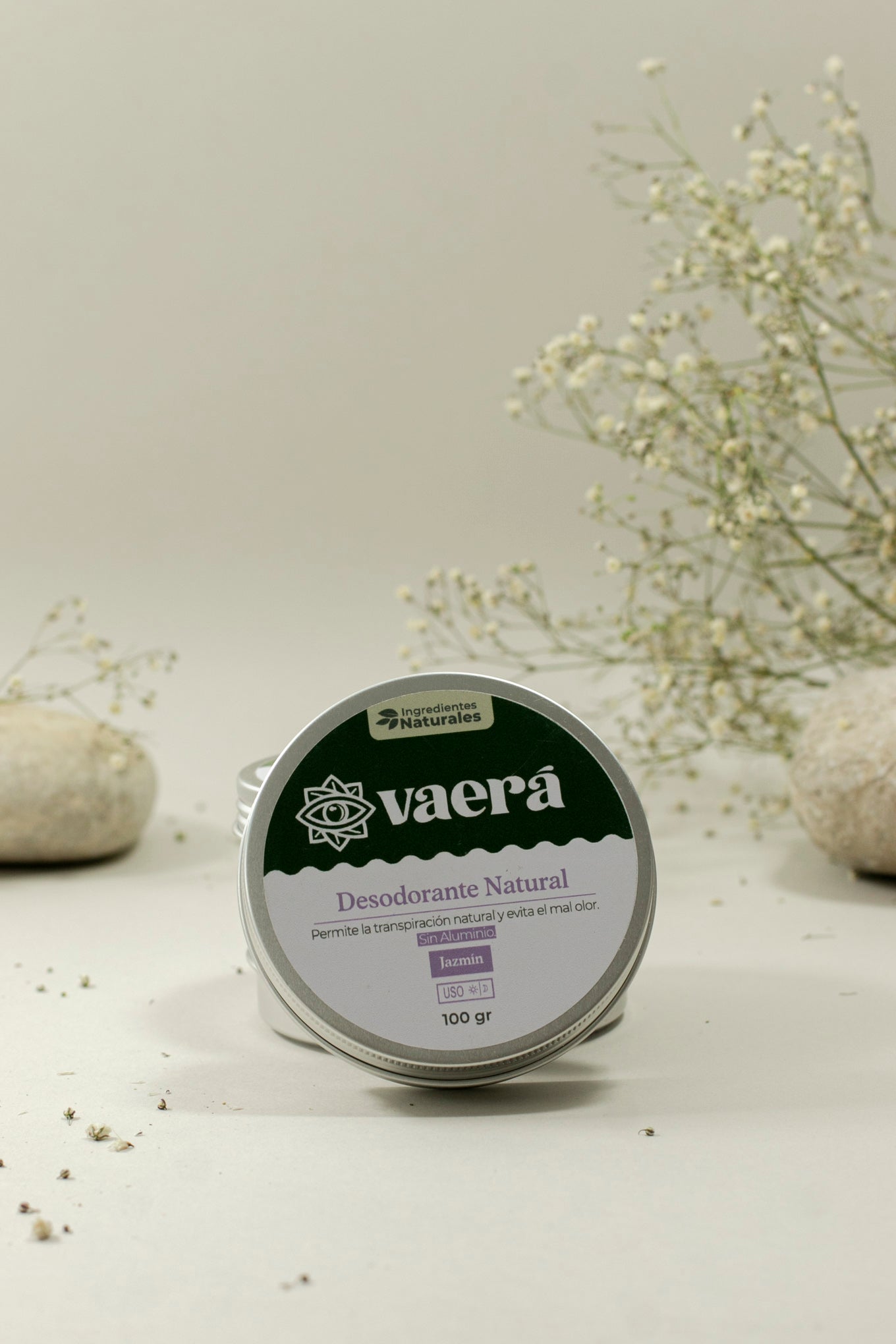 Desodorante Natural en Tarro de 100 gr sin Aluminio