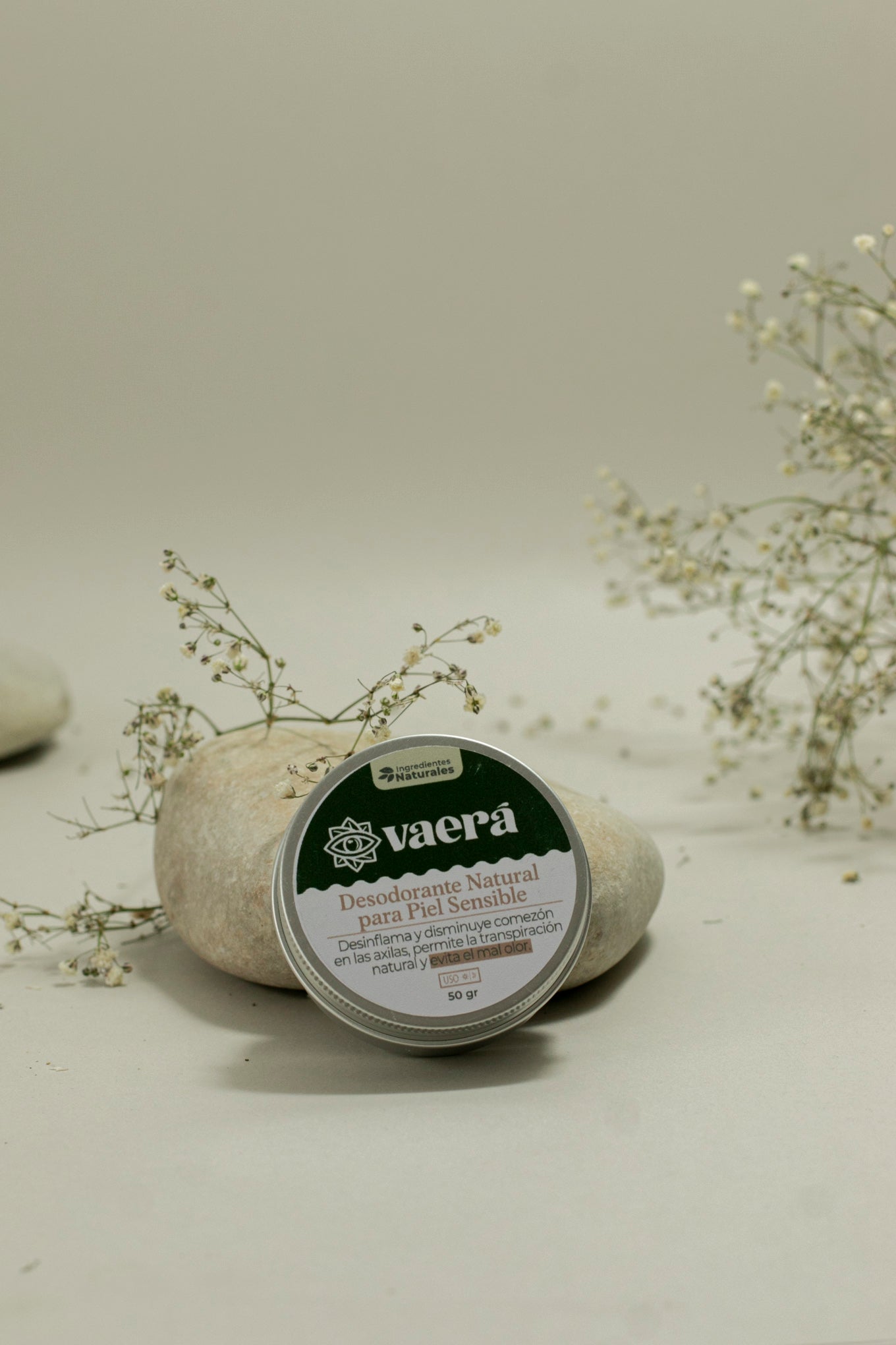 Desodorante Natural para Piel Sensible sin Aroma ni Irritación