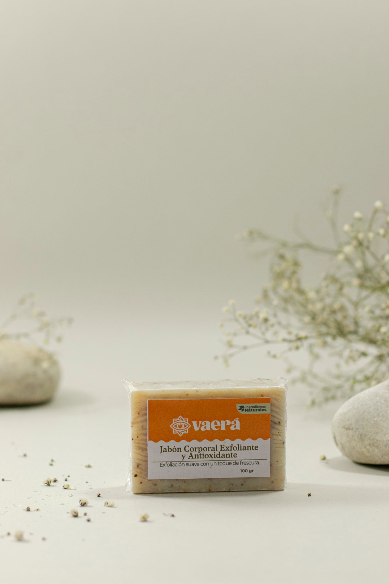 Jabón Corporal Antioxidante y Exfoliante con Café y Romero 100 gr Pieza