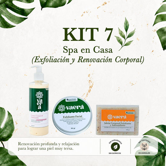 Kit 7 Spa en Casa: Exfoliación, Renovación y Relax Corporal
