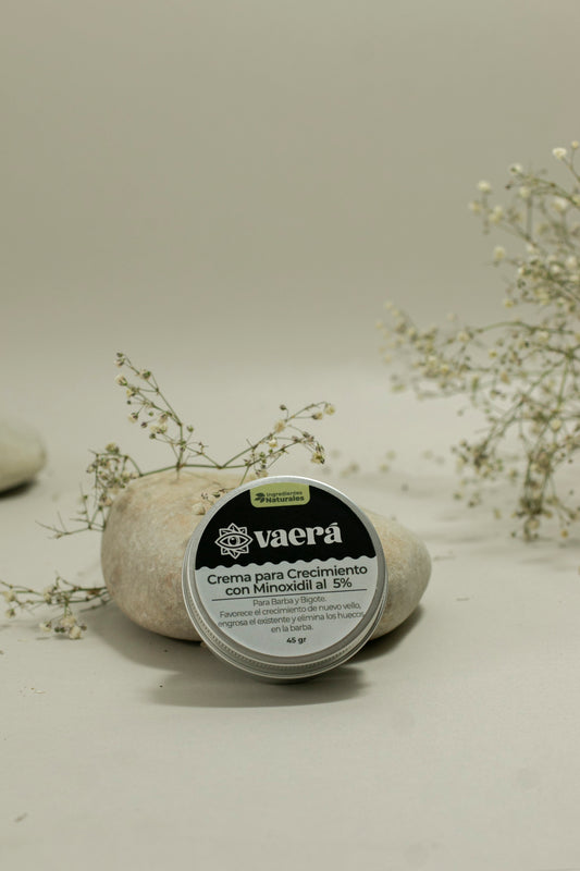 Crema para Crecimiento de Barba y Bigote con Minoxidil 5% 45 gr