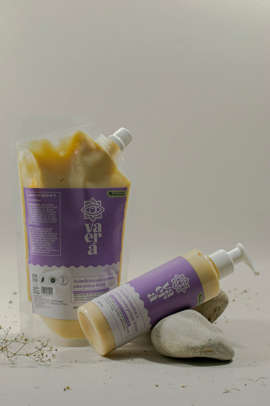 Crema para Peinar y Acondicionador para Rizos Definidos sin Frizz