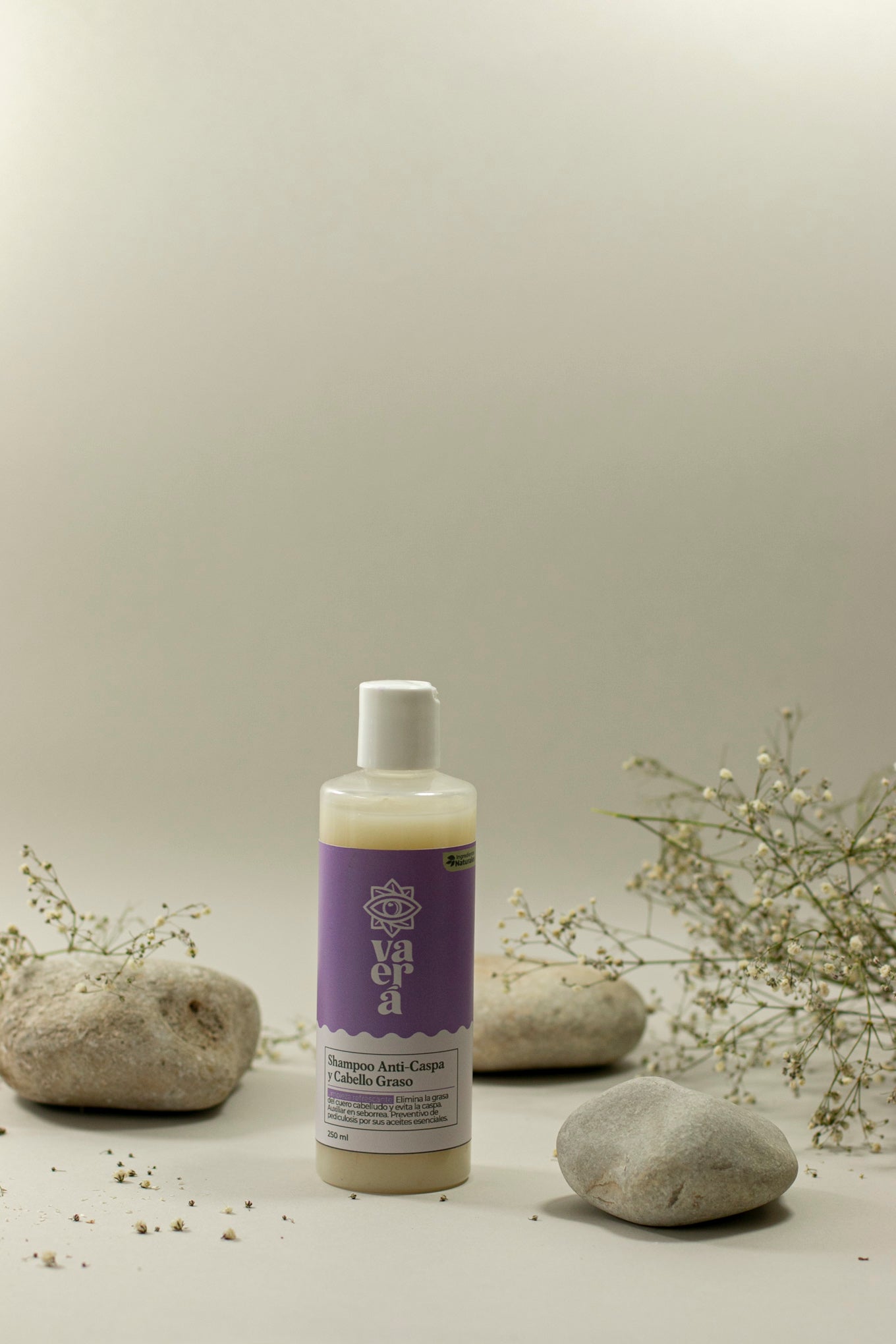 Shampoo Natural Anti-caspa para Cabello Graso sin Sulfatos