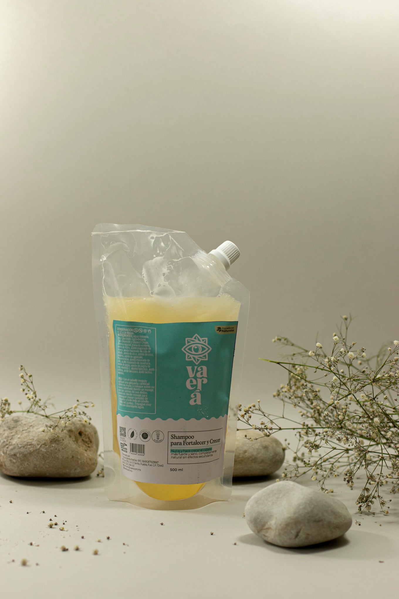 Shampoo Natural para el Crecimiento del Cabello y Prevención de Caída
